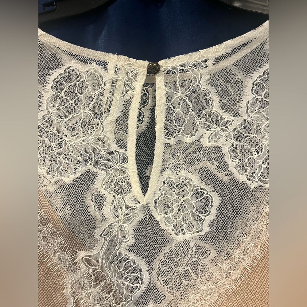 Anthropologie Ivory Lace Blouse - Picture 6 of 6